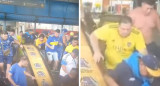 Ataque a hinchas de Boca en el subte. Foto: captura video