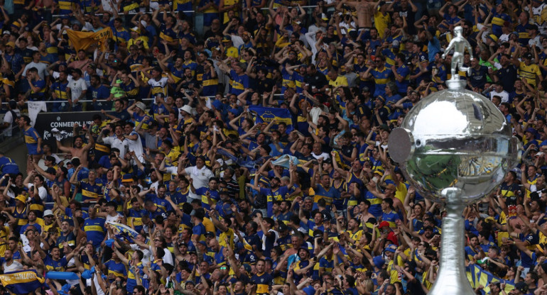Los hinchas de Boca en la final de la Copa Libertadores. Foto: Reuters.