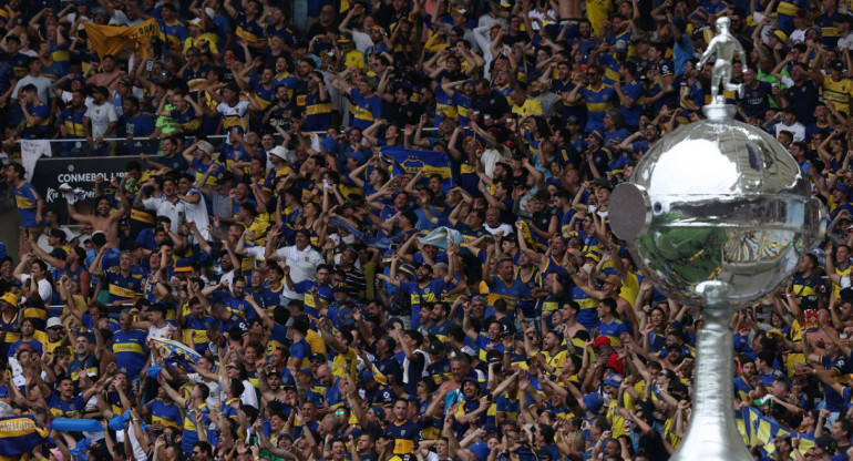 Los hinchas de Boca en la final de la Copa Libertadores. Foto: Reuters.