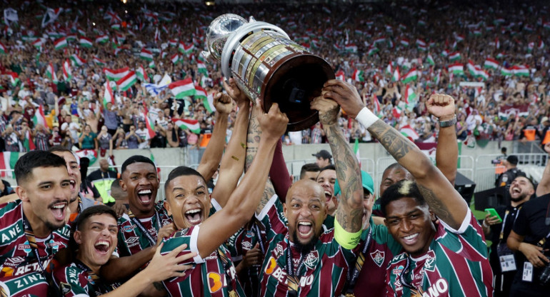 Fluminense campeón de la Copa Libertadores. Foto: Reuters.