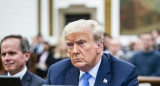 Donald Trump en la sala del tribunal. Foto: EFE