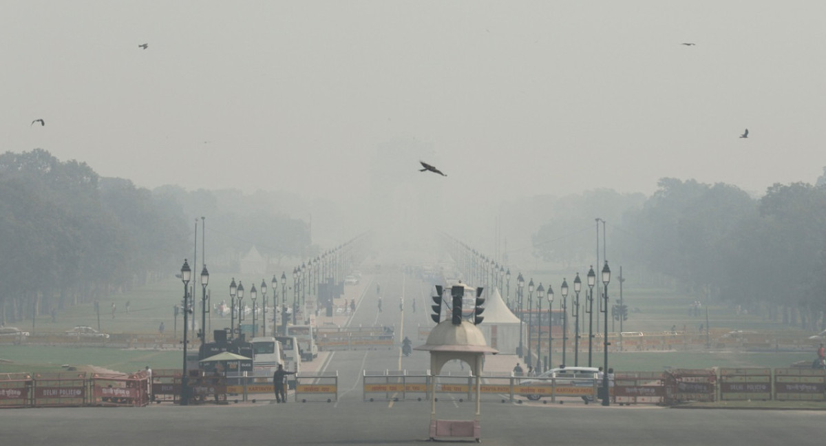 La espesa nieble tóxica que azotó a Nueva Delhi, India. Foto: Reuters.