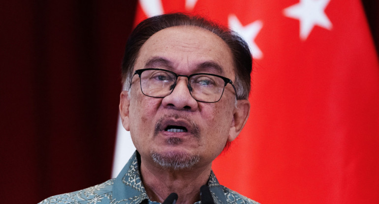 Primer ministro de Malasia, Anwar Ibrahim. Foto: Reuters.