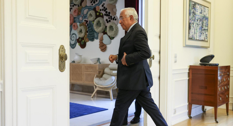 El primer ministro de Portugal, António Costa, tras anunciar su renuncia. Foto: EFE.
