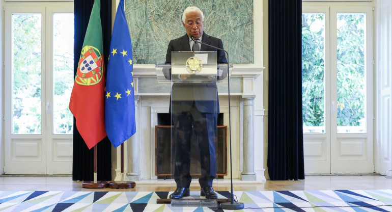 António Costa, primer ministro portugués, anunció su renuncia. Foto: EFE.