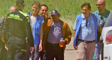 Liberación del padre de Luis Díaz en Colombia. Foto: EFE.