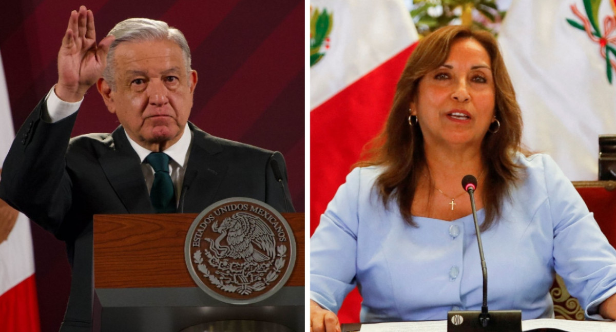 López Obrador y Dina Boluarte. Fotos: Reuters
