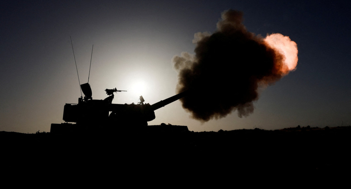 Tanque de guerra; conflicto en Medio Oriente. Foto: Reuters