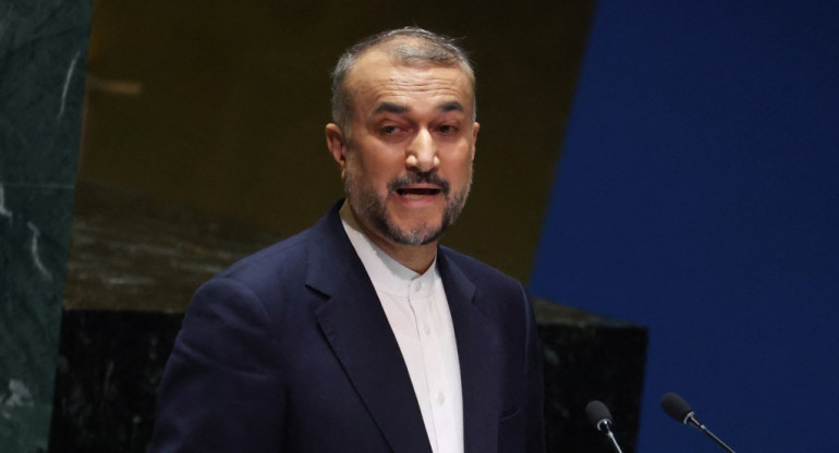 Hossein Amirabdollahian, ministro de Exteriores de Irán. Foto: EFE.
