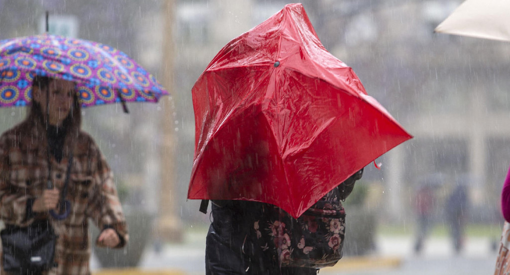 Lluvias eléctricas en Buenos Aires. Foto: NA