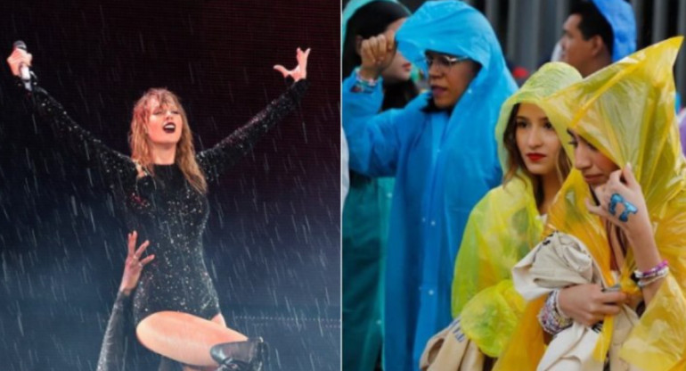 El segundo show de Taylor Swift debió ser cancelado por la lluvia. Foto: NA