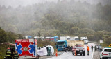 Choque en la ruta de los Siete Lagos. Foto: redes sociales