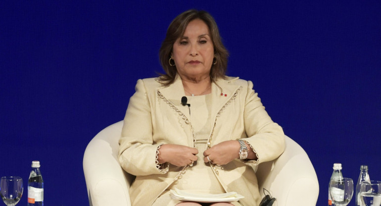 Dina Boluarte, presidenta de Perú. Foto: EFE