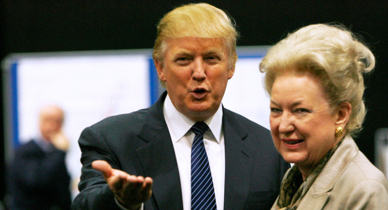 Maryanne Trump Barry y Donald Trump. Foto: Reuters