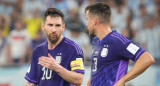 Nicolás Tagliafico y Lionel Messi. Foto: Reuters