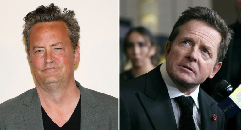 Matthew Perry y Michael J. Fox. Fotos: NA- Reuters