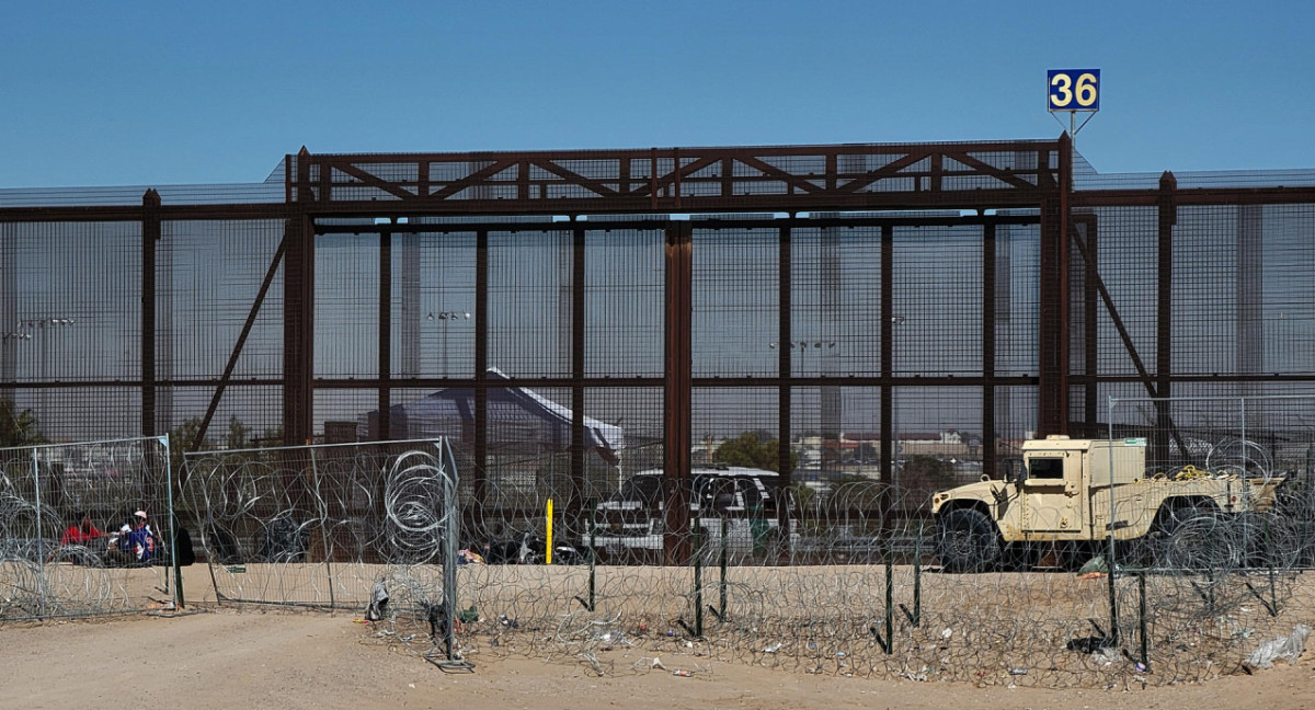 Crisis migratoria en la frontera con México. Foto: EFE