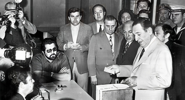 En las elecciones de 1973, Juan Domingo Perón ganó las elecciones por tercera vez. Foto: Archivo.