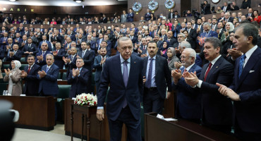 Recep Tayyip Erdogan en el Parlamento turco. Foto: Reuters