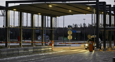 Paso fronterizo entre Finlandia y Rusia. Foto: Reuters.