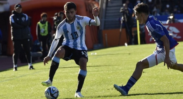 La Selección Argentina Sub 23 cayó ante Japón en un amistoso. Foto: Prensa Selección