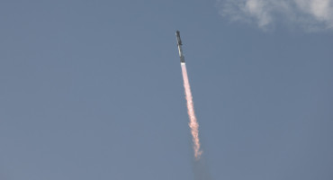 Lanzamiento del cohete Starship de SpaceX. Foto: REUTERS.