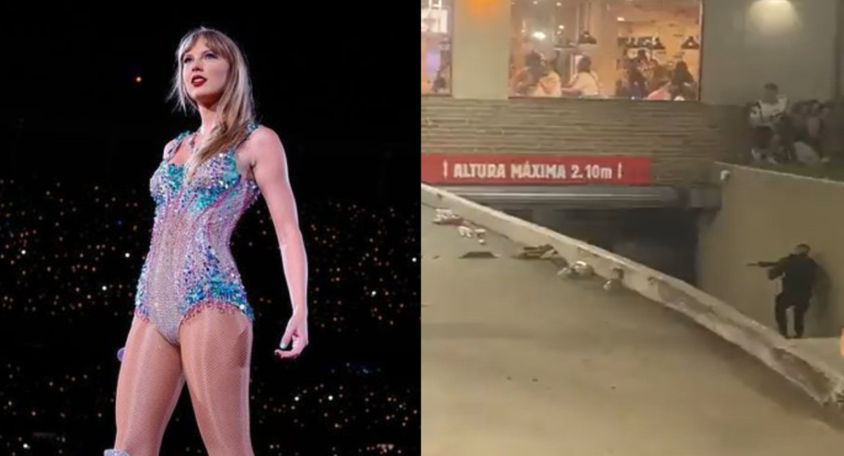 Inseguridad a la salida del show de Taylor Swift en Brasil. Fotos: Instagram.