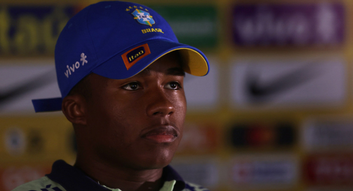 Endrick en la Selección de Brasil. Foto: REUTERS.