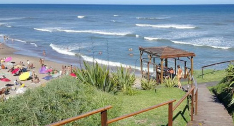 Playa Escondida, Mar del Plata. Foto: NA