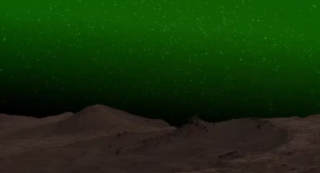 Detectaron por primera vez un resplandor verde iluminando el cielo de Marte. Foto: Twitter