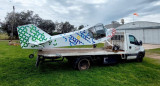 El avión que funciona con baterías de litio. Foto: Universidad de La Plata.