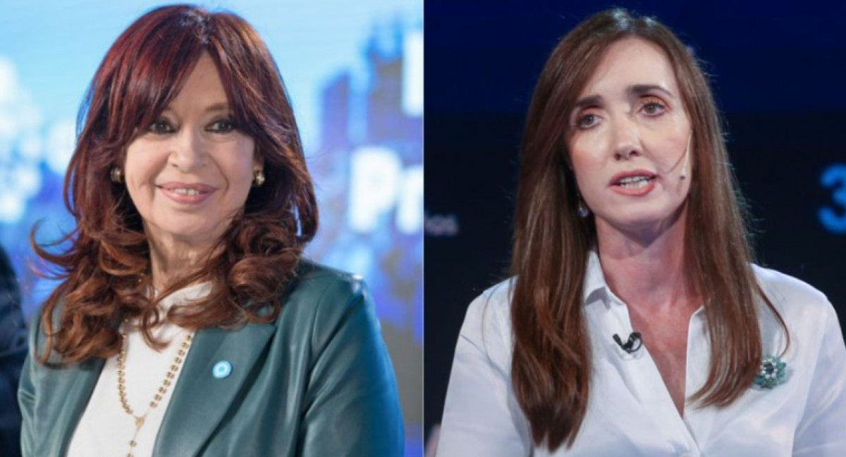 Cristina Kirchner y Victoria Villarruel. Foto: NA.