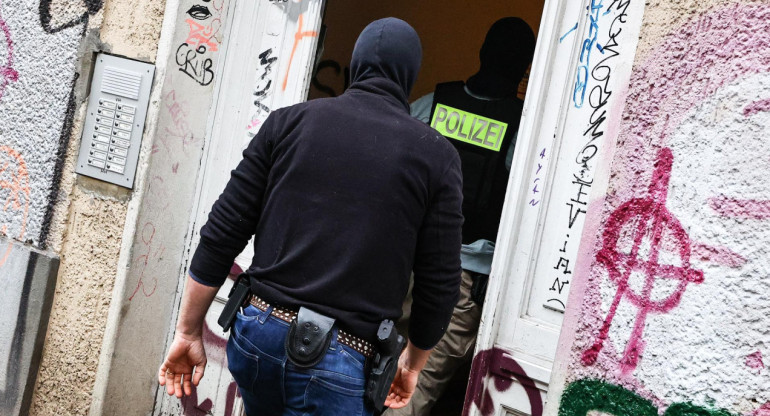 Allanamientos en Alemania en las casas de integrantes de Hamás. Foto: EFE.