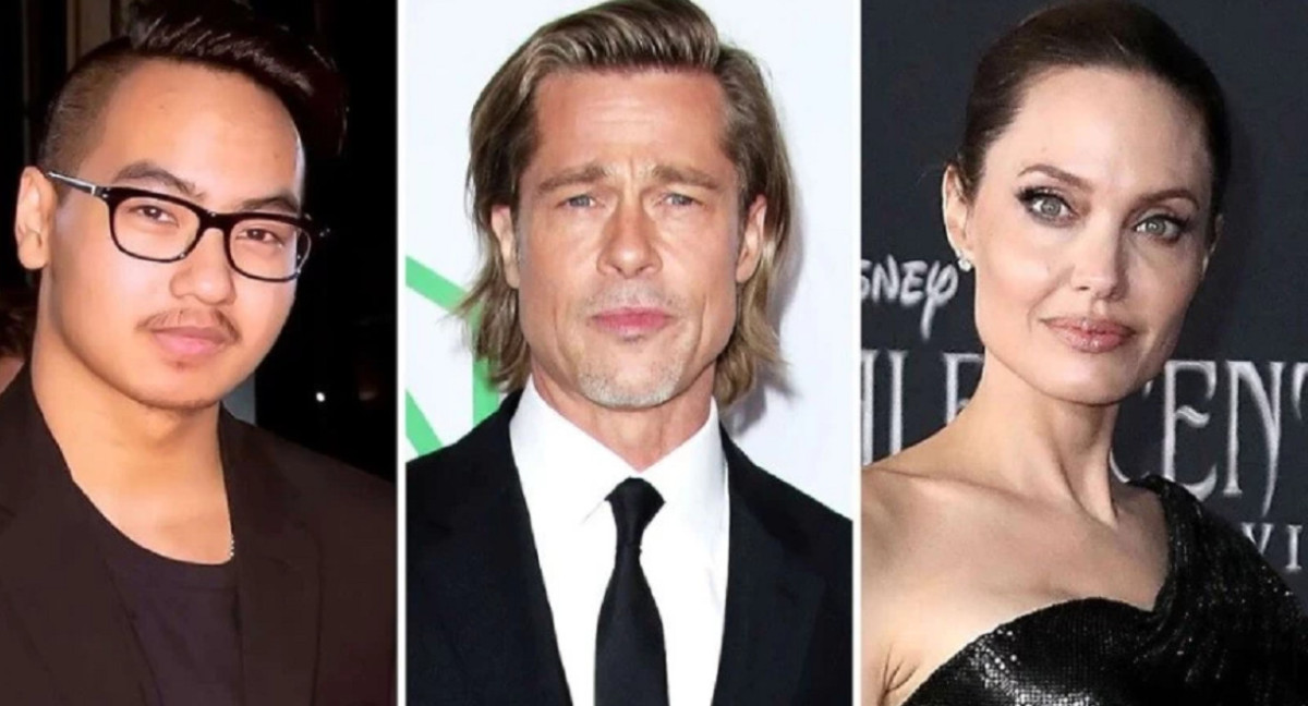 Pax, Brad Pitt y Angelina Jolie. Foto: NA.