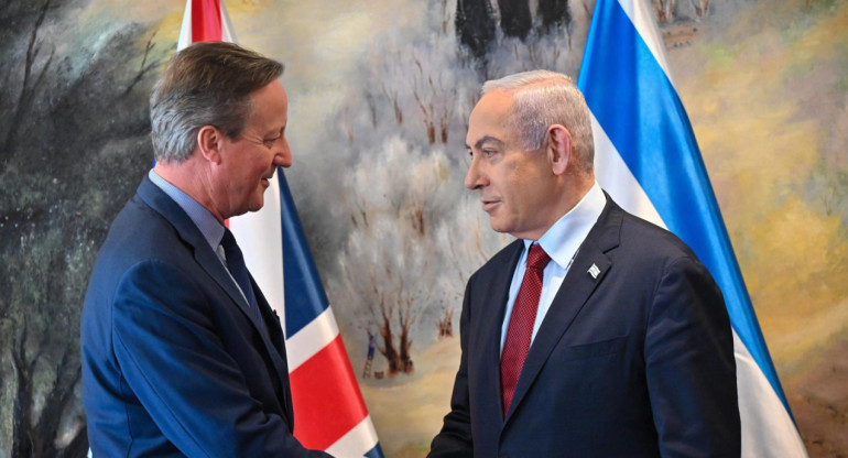 David Cameron y Benjamin Netanyahu. Foto: EFE.