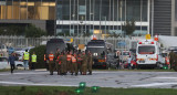 Preparativos para la llegada de los rehenes secuestrados por Hamás. Foto: EFE.