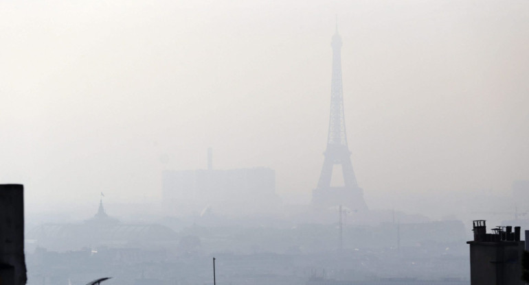 Contaminación en París. Foto: EFE