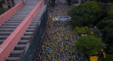 Manifestantes de Bolsonaro en Sao Paulo. Foto: EFE.