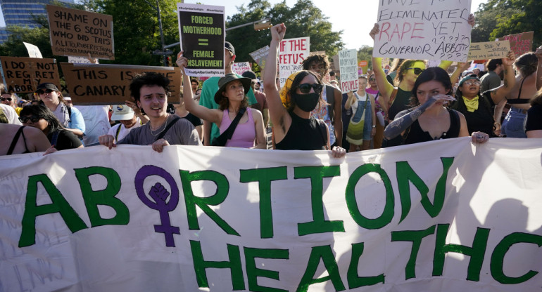 Marchas a favor del aborto en Texas. Foto: EFE