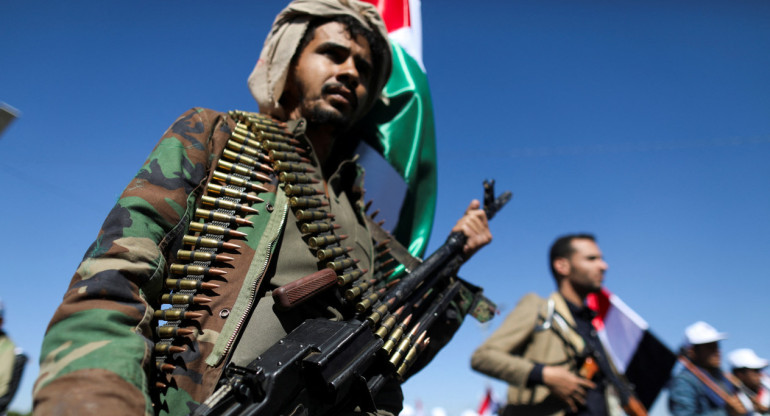 Hutíes rebeldes de Yemen. Foto: EFE.