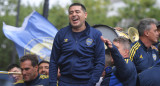 Juan Román Riquelme en la convocatoria de los hinchas de Boca. Foto: Télam