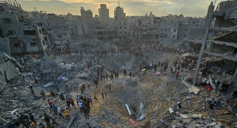 La masiva destrucción de Gaza tras los bombardeos de Israel. Foto: Reuters.
