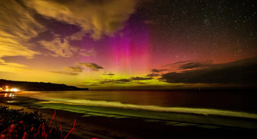 Aurora Borealis in the United Kingdom.  Photo: X (@Charlotte Graham).