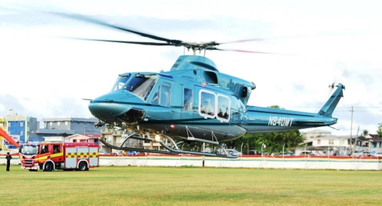 Helicóptero de la Fuerza de Defensa de Guyana.