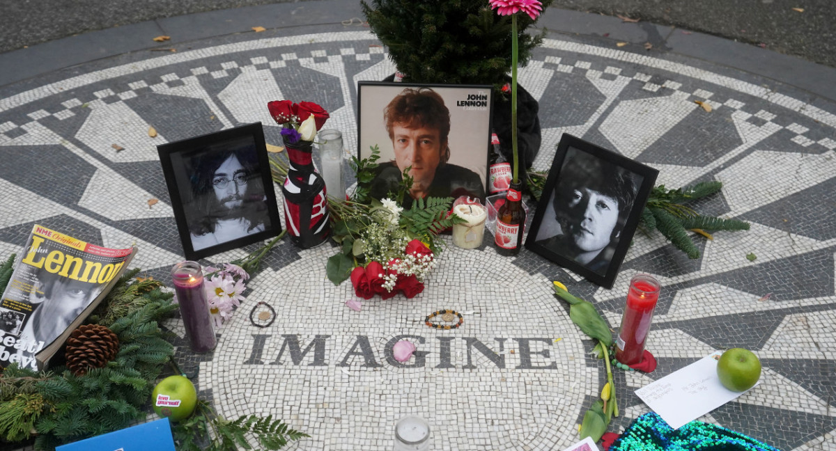 Homenaje a John Lennon. Foto: Reuters.