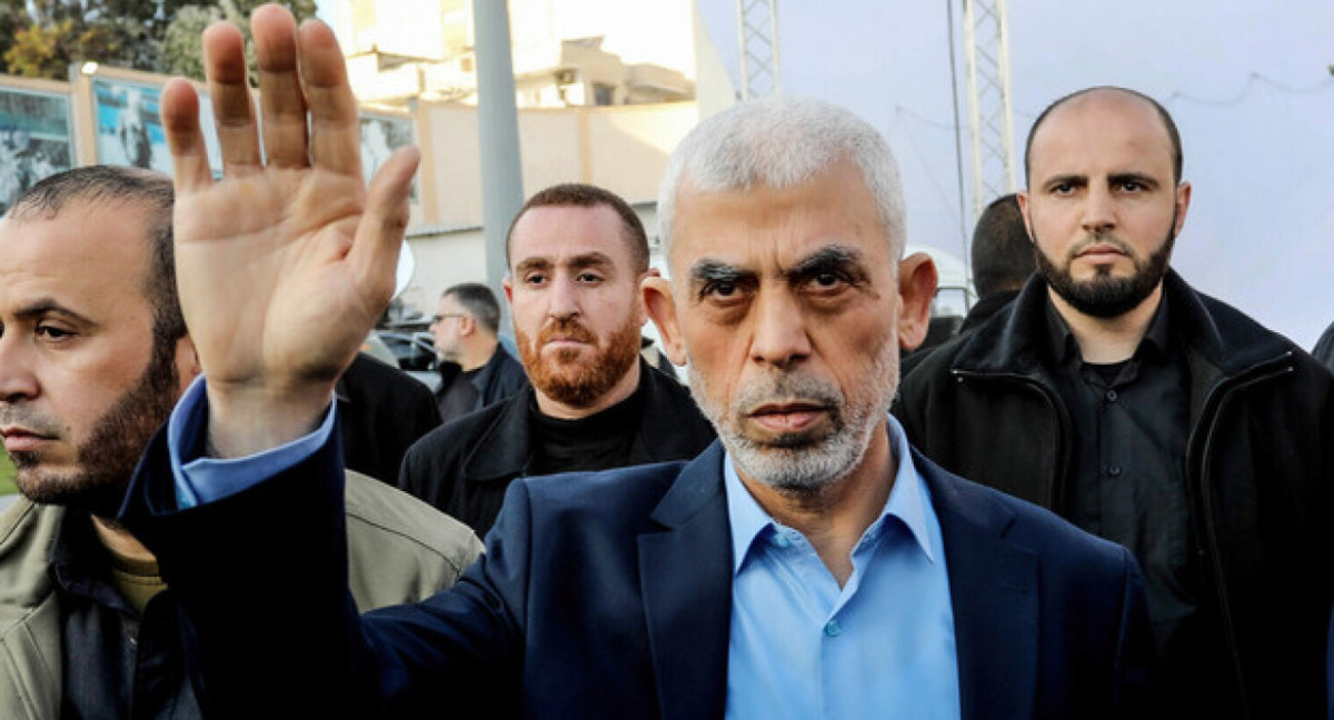 El "Muerto andante" líder de Hamas, Yahya Sinwar. Foto: X @TheMossadIL