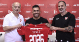 Renovación de contrato de Carlos Tevez en Independiente. Foto: @Independiente.