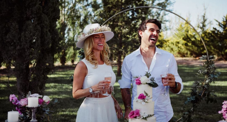 El casamiento entre Nicole Neumann y Manuel Urcera. Foto: Instagram @nikitaneumannoficial.