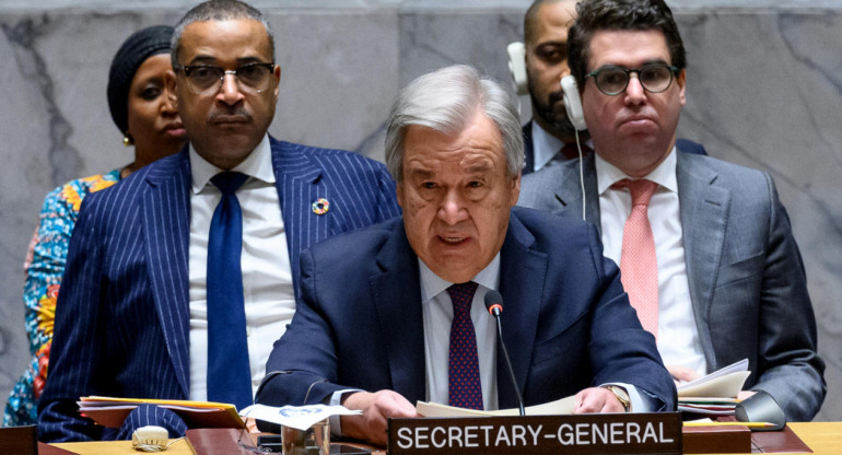 Antonio Guterres, secretario general de la ONU. Foto: EFE