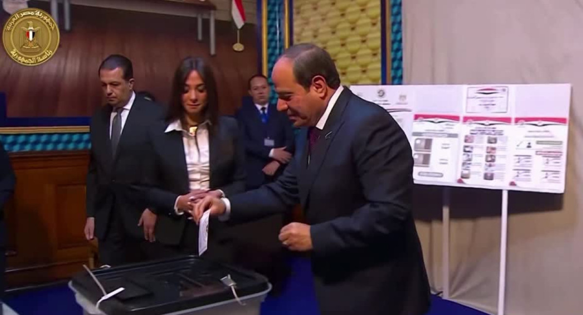 Elecciones en Egipto, vota Al Sisi. Foto: Reuters.